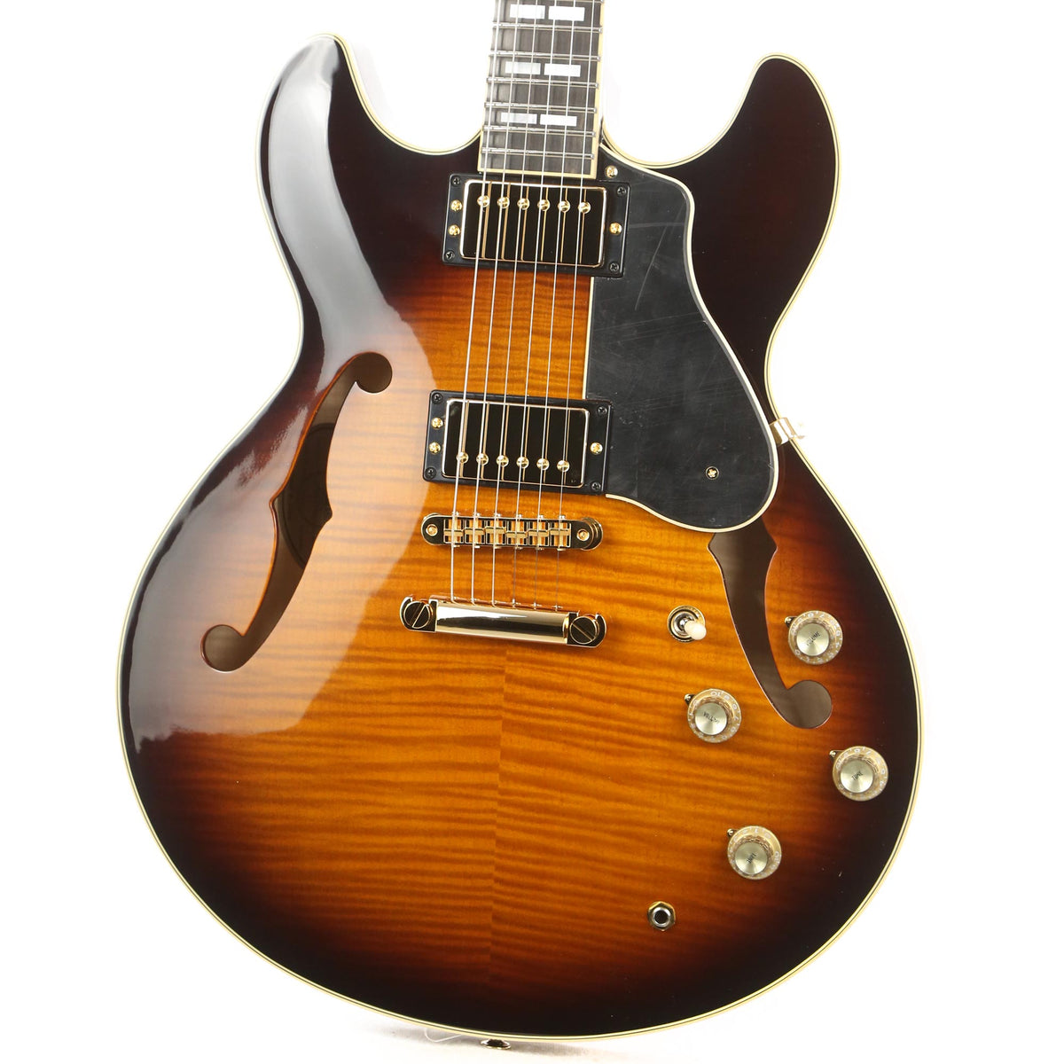 Yamaha SA2200 Semi-Hollow Brown Burst Used — 6