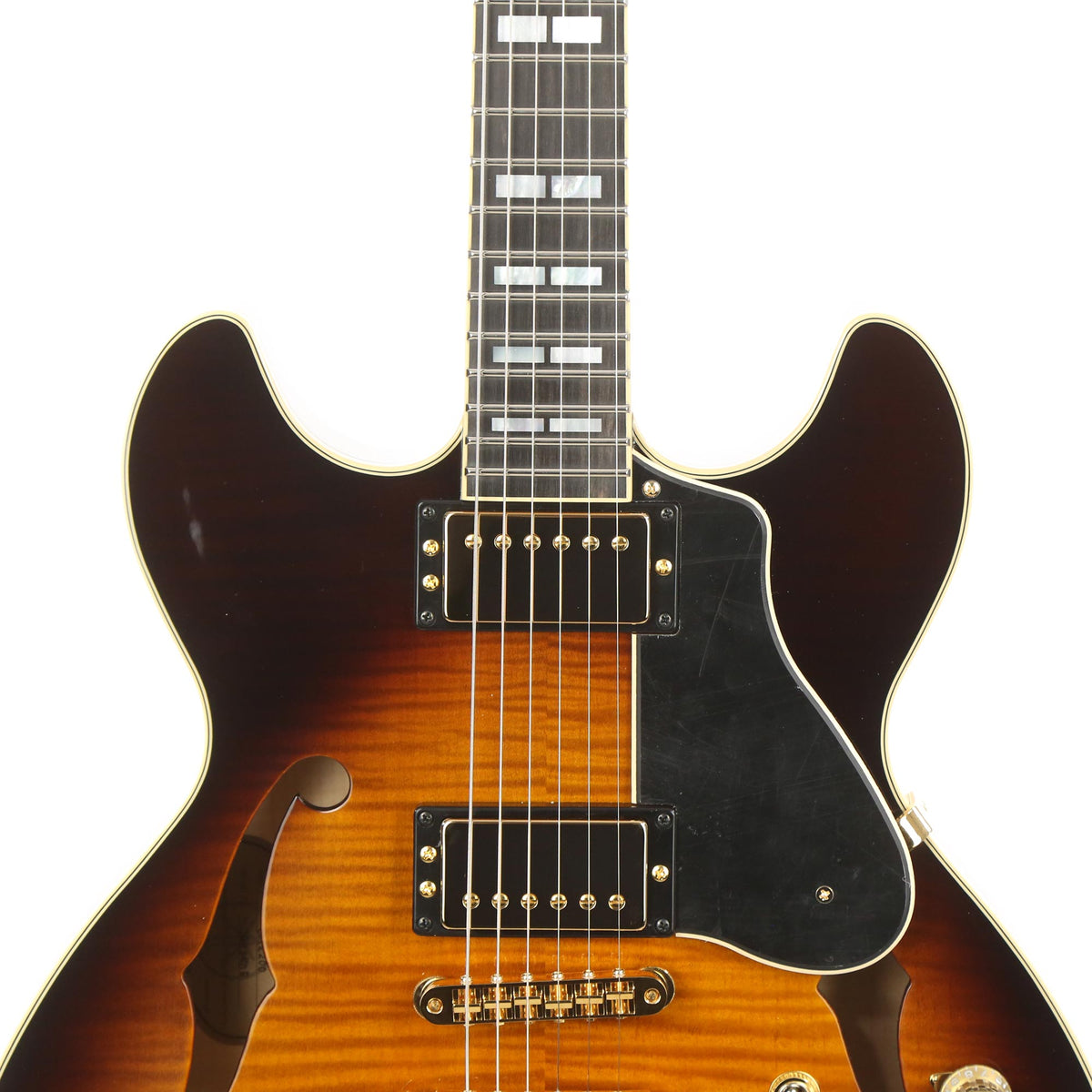 Yamaha SA2200 Semi-Hollow Brown Burst Used — 7