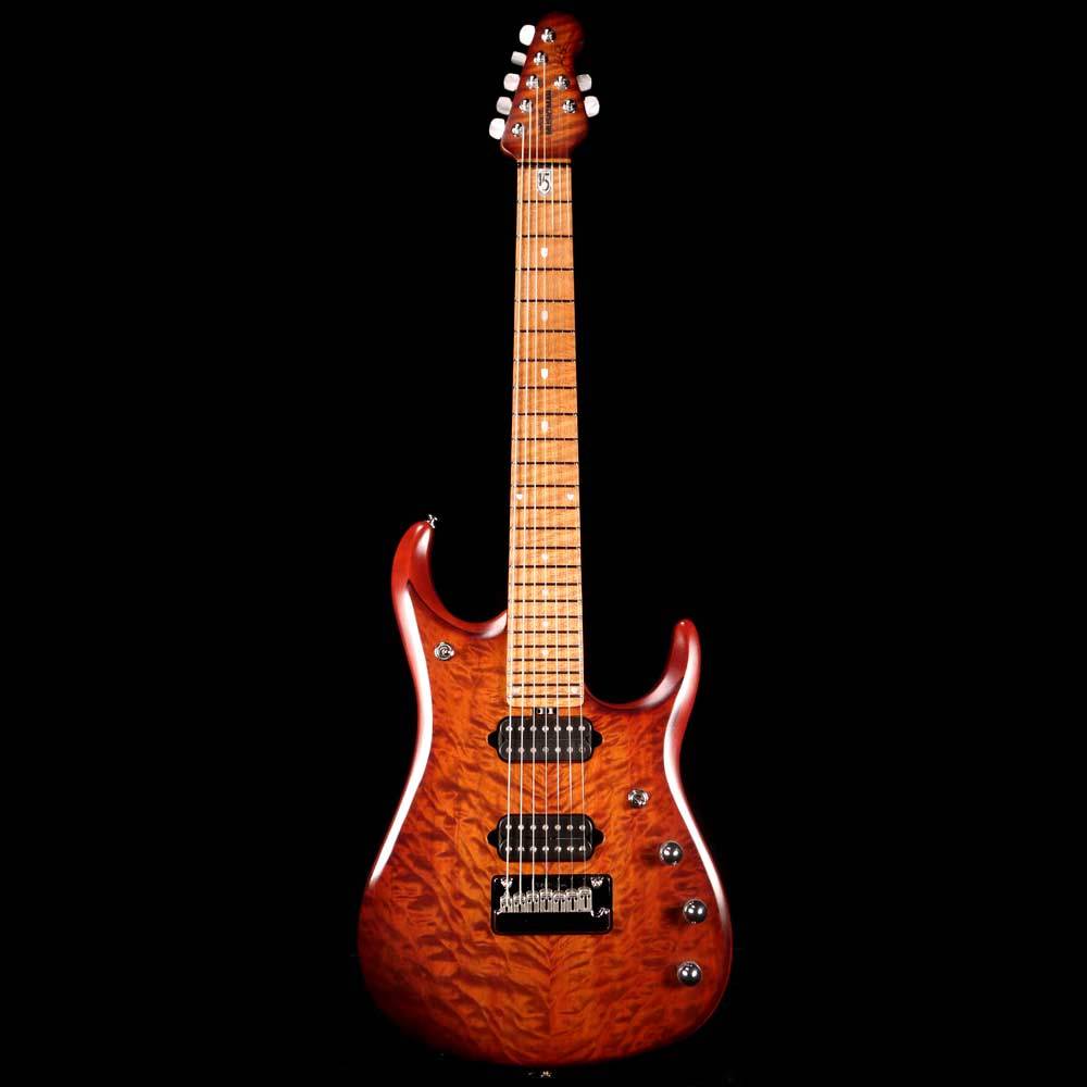 Ernie Ball Music Man JP15 7 Sahara Burst Quilt — 2
