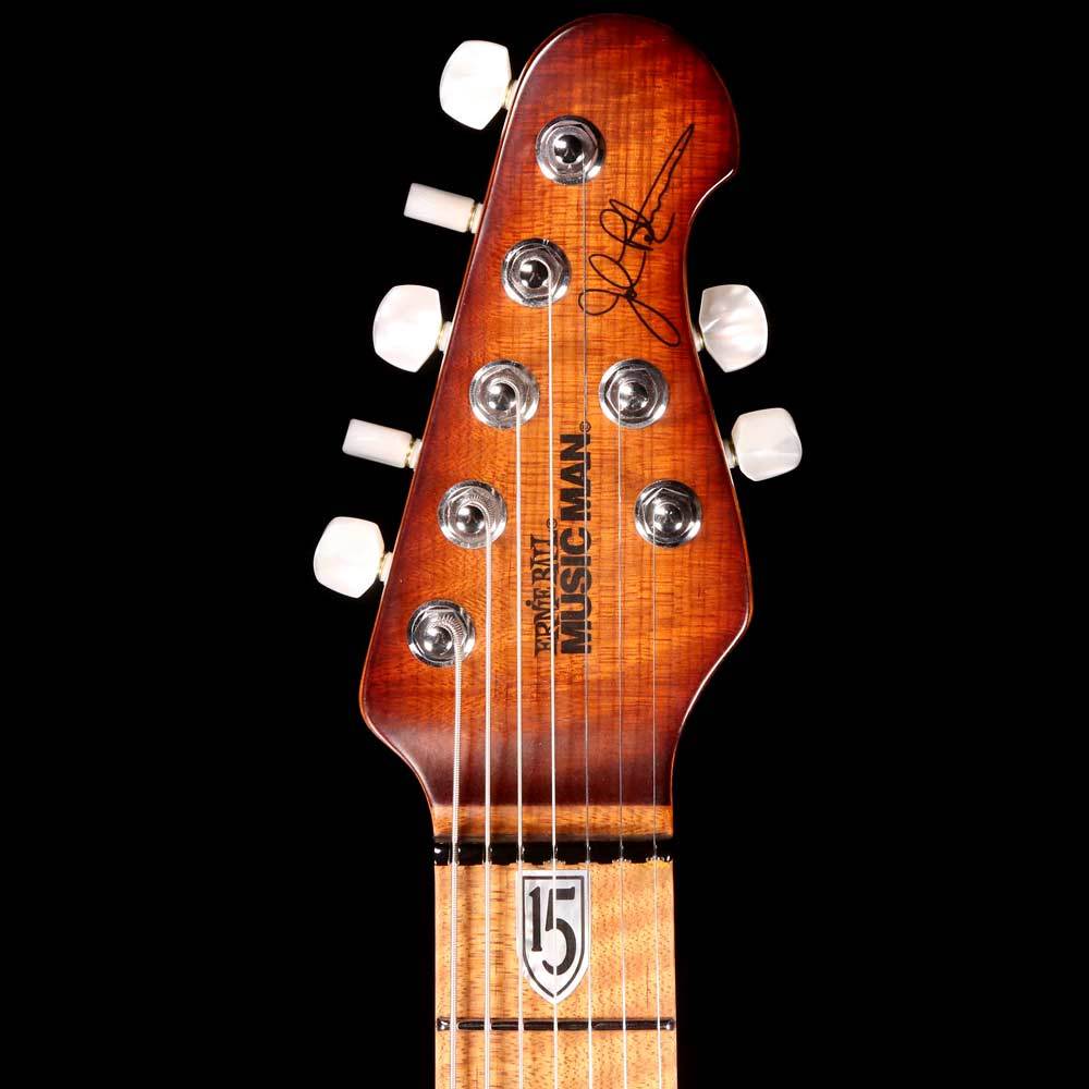 Ernie Ball Music Man JP15 7 Sahara Burst Quilt — 4