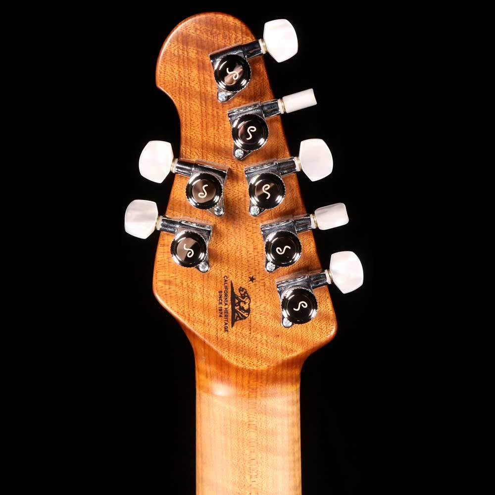 Ernie Ball Music Man JP15 7 Sahara Burst Quilt — 5