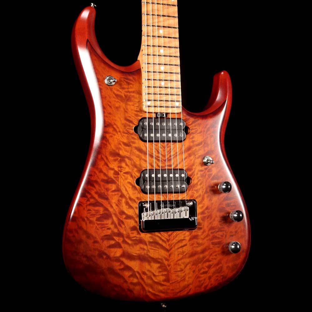Ernie Ball Music Man JP15 7 Sahara Burst Quilt — 6