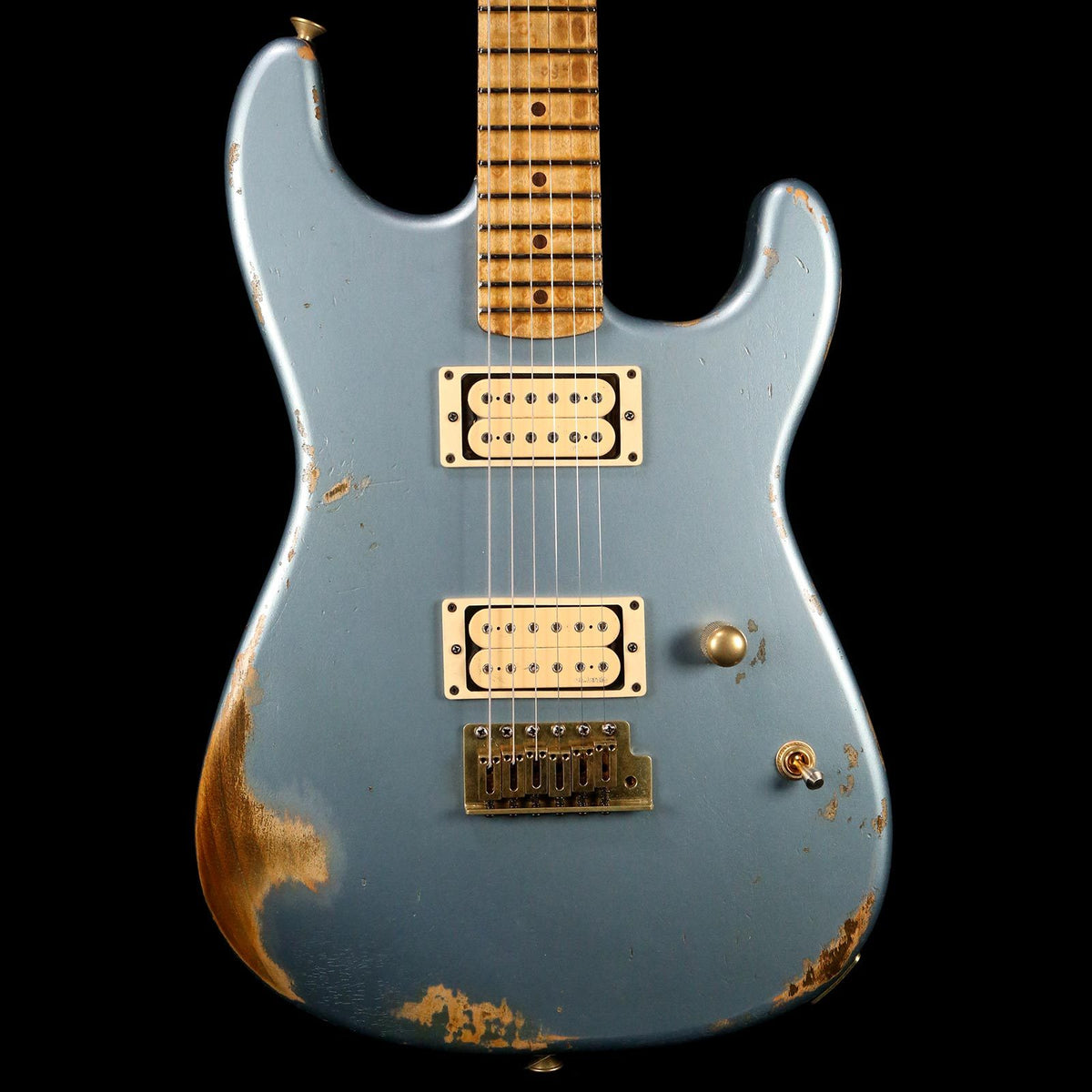 Charvel Custom Shop San Dimas Nitro Aged Ice Blue Metallic — 1