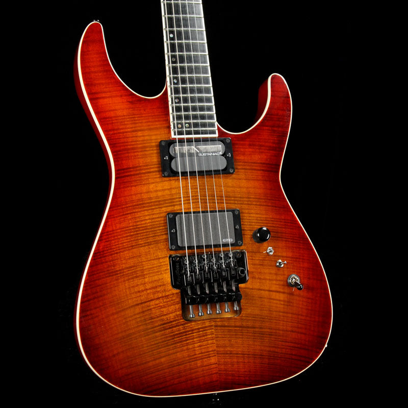 ESP E-II M-II FM Amber Cherry Sunburst 2014 | The Music Zoo