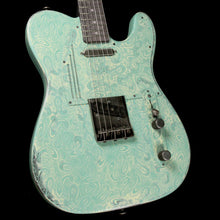 James Trussart Steelcaster Paisley Engraved Seafoam Green on Cream 2014