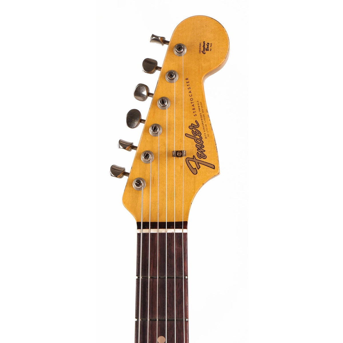 Fender Custom Shop 1960s Stratocaster Super Faded Aged Olympic White Heavy Relic Used — 4