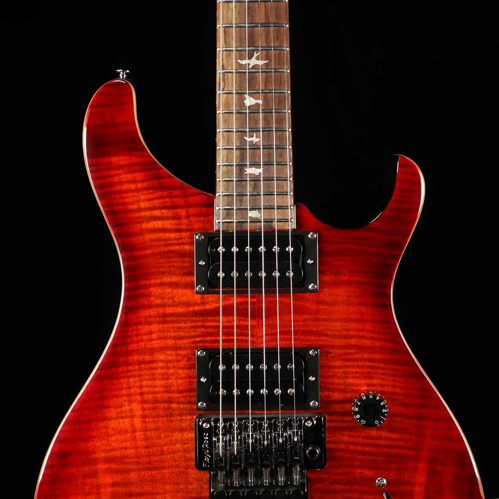 PRS SE Floyd Custom 24 Fire Red Burst | The Music Zoo
