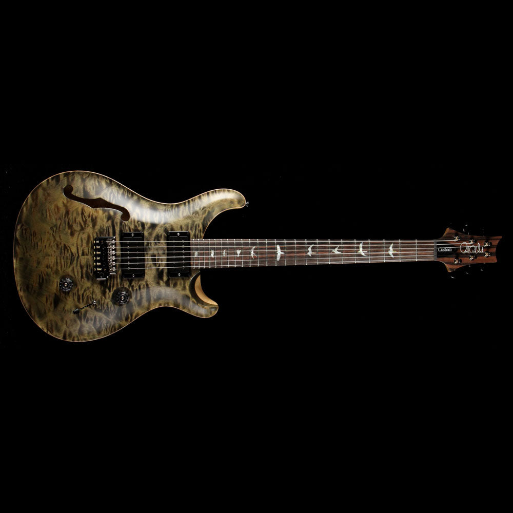 PRS Custom 24 Semi-Hollow 10-Top Obsidian Matte 2017 — 2