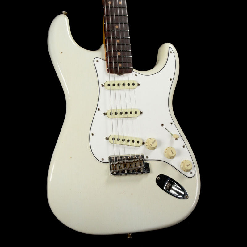 Fender Custom Shop '64 Stratocaster Journeyman Relic Aged Olympic White — 1