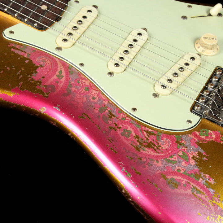 Fender Custom Shop '60 Stratocaster Masterbuilt Jason Smith Frost Gold/Pink Paisley Heavy Relic 2015