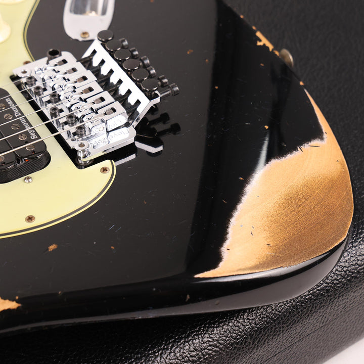 Fender Custom Shop ZF Stratocaster Heavy Relic Black Rosewood Fretboard Music Zoo Exclusive