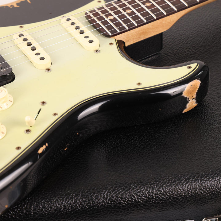 Fender Custom Shop ZF Stratocaster Heavy Relic Black Rosewood Fretboard Music Zoo Exclusive