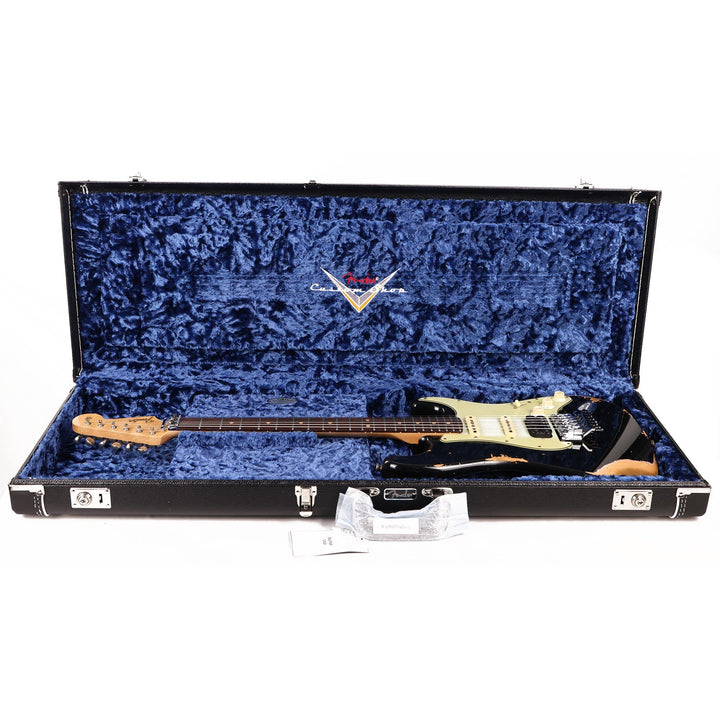 Fender Custom Shop ZF Stratocaster Heavy Relic Black Rosewood Fretboard Music Zoo Exclusive