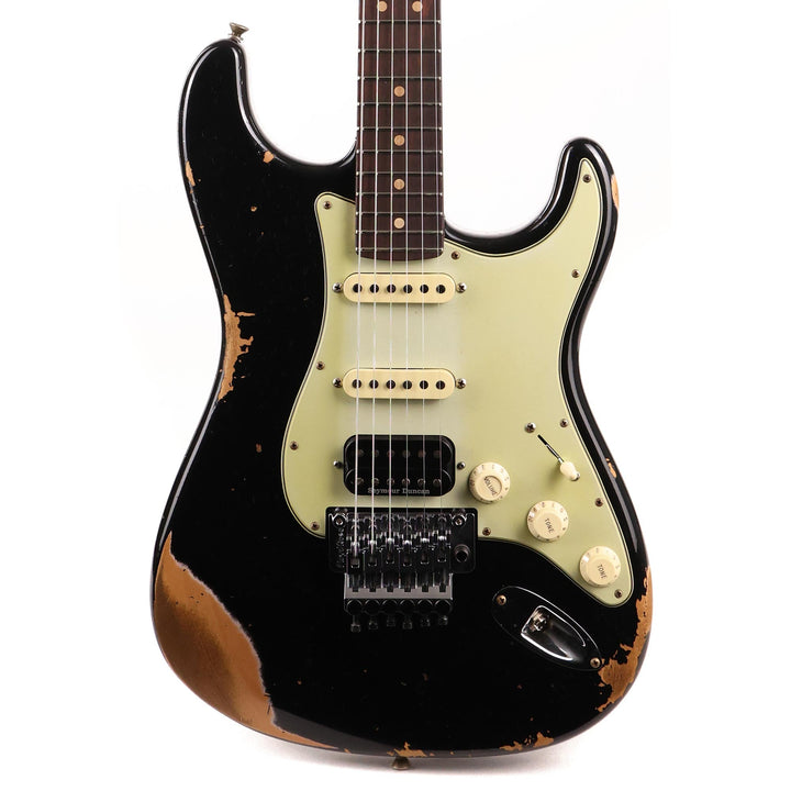 Fender Custom Shop ZF Stratocaster Heavy Relic Black Rosewood Fretboard Music Zoo Exclusive