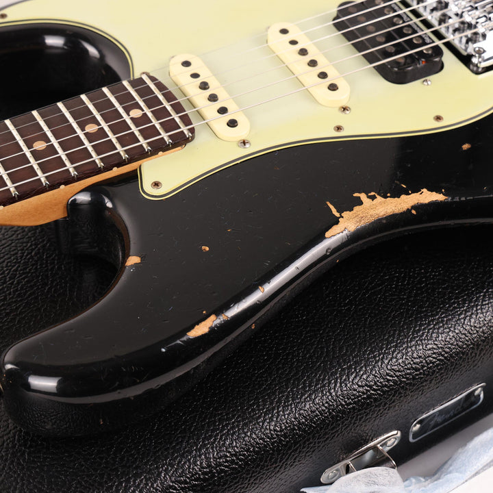 Fender Custom Shop ZF Stratocaster Heavy Relic Black Rosewood Fretboard Music Zoo Exclusive