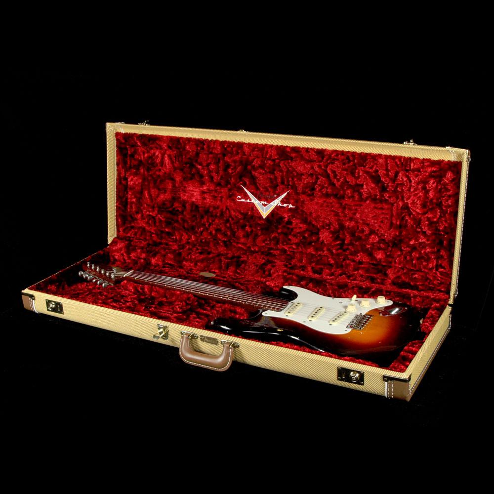 Fender Custom Dual Mag Stratocaster Relic Wide Fade 3-Tone Sunburst 2017 NAMM Limited — 9