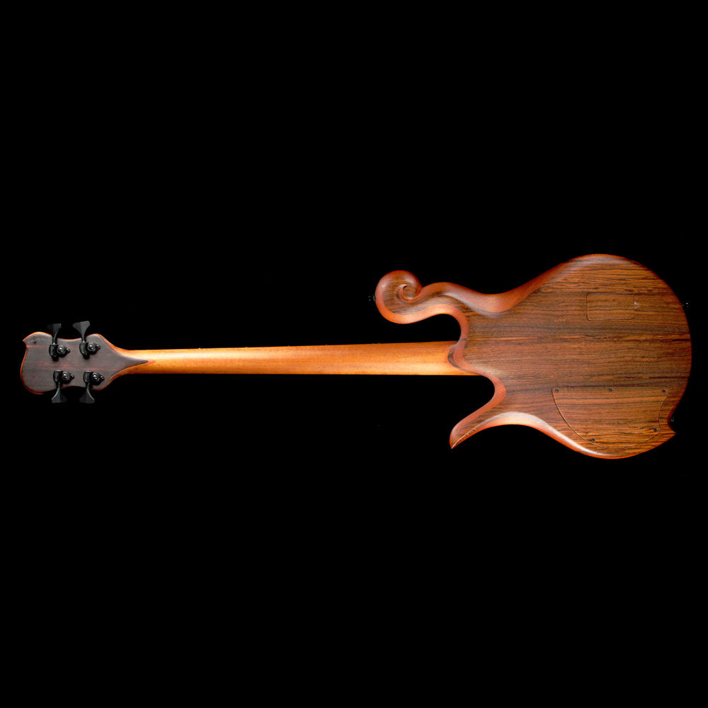 Hilton Reverse Scroll Electric Bass Natural — 3