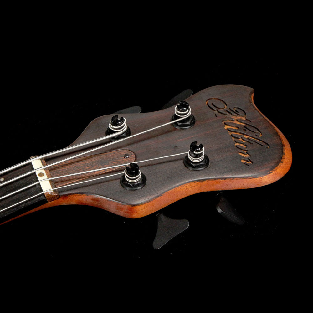 Hilton Reverse Scroll Electric Bass Natural — 4