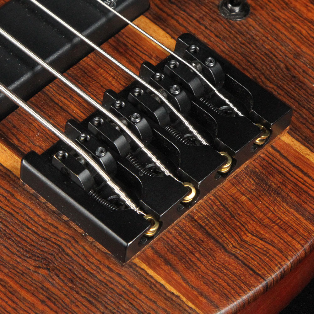 Hilton Reverse Scroll Electric Bass Natural — 5