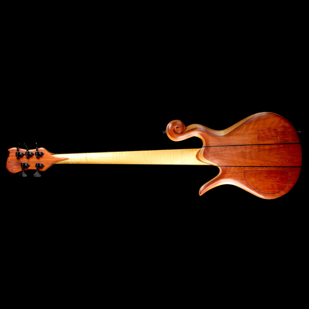 Hilton Reverse Scroll 5-String Electric Bass Natural — 3