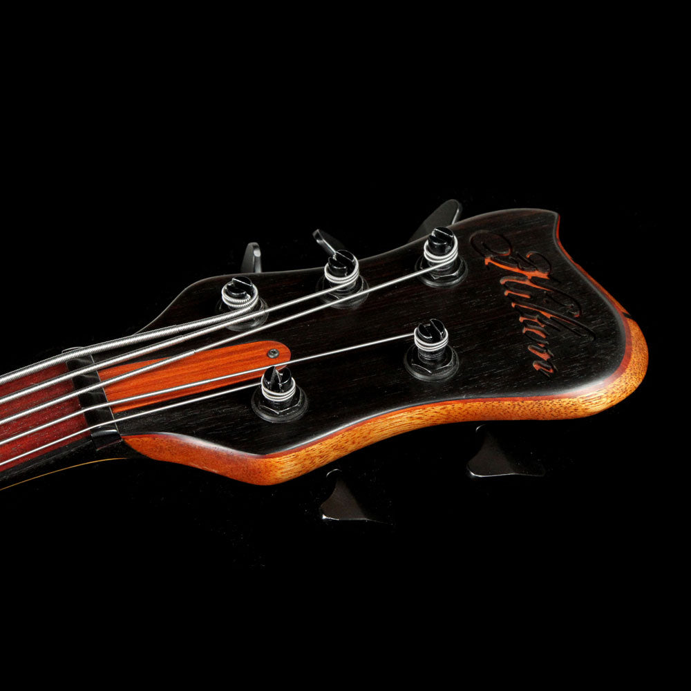 Hilton Reverse Scroll 5-String Electric Bass Natural — 4