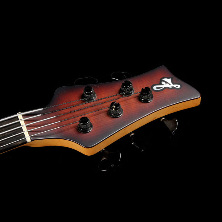 F Bass AC Signature VF Body 5-String Fretless Bass 2013 Matte Antique Brown Burst