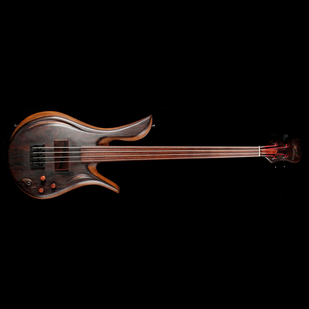 Hilton 4-String Fretless Electric Bass Natural — 2