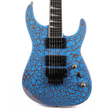 Jackson Custom Shop SL2H-V Soloist Powder Blue over Orange Sparkle Crackle Music Zoo Exclusive