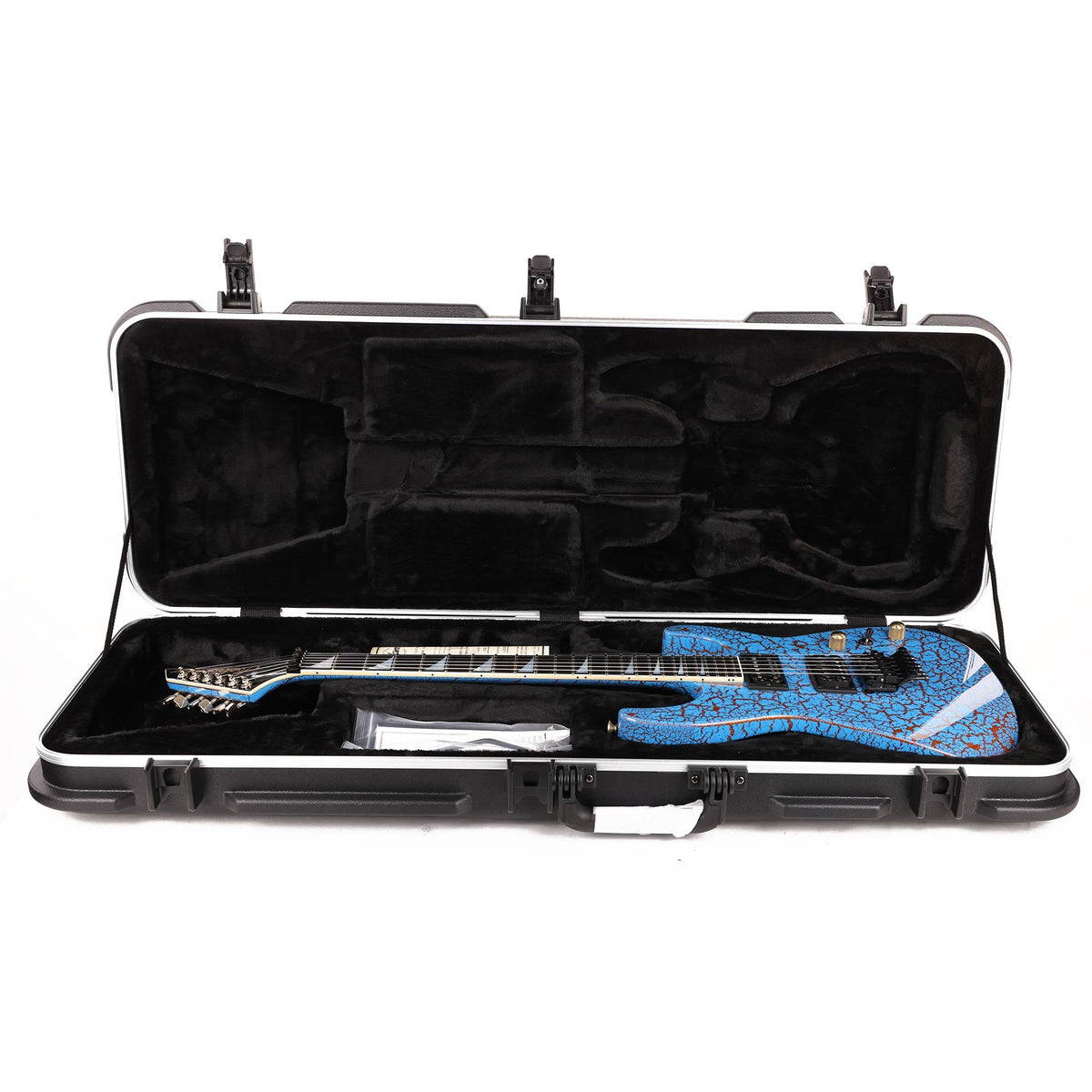 Jackson Custom Shop SL2H-V Soloist Powder Blue over Orange Sparkle Crackle Music Zoo Exclusive — 9