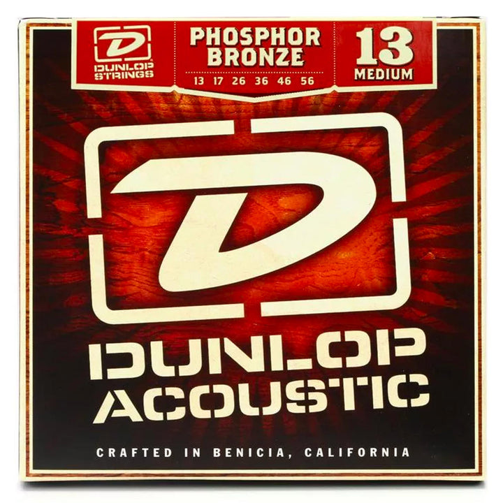 Dunlop Phosphor Bronze Acoustic Strings (Medium 13-56)