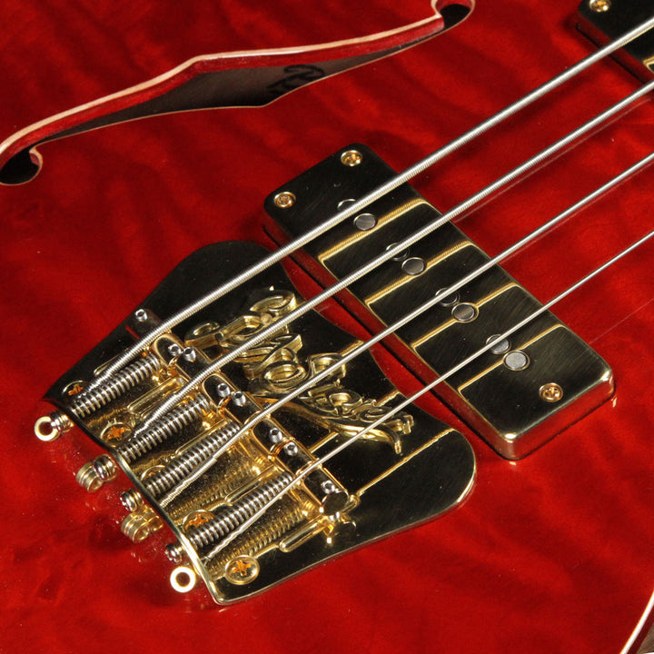B&G Guitars Big Sister Bass Guitar Transparent Red