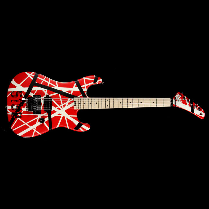 EVH Striped Series 5150 Striped Red Black and White