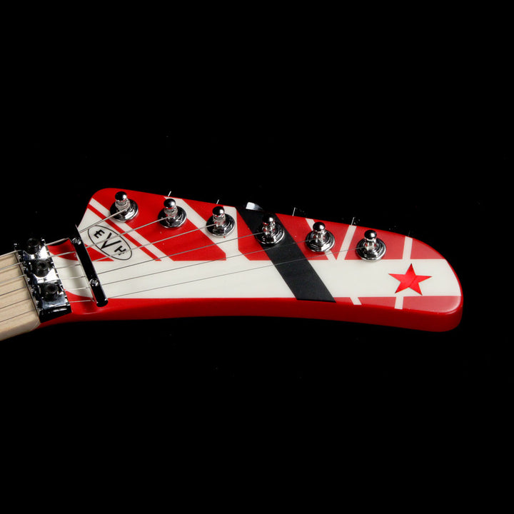 EVH Striped Series 5150 Striped Red Black and White