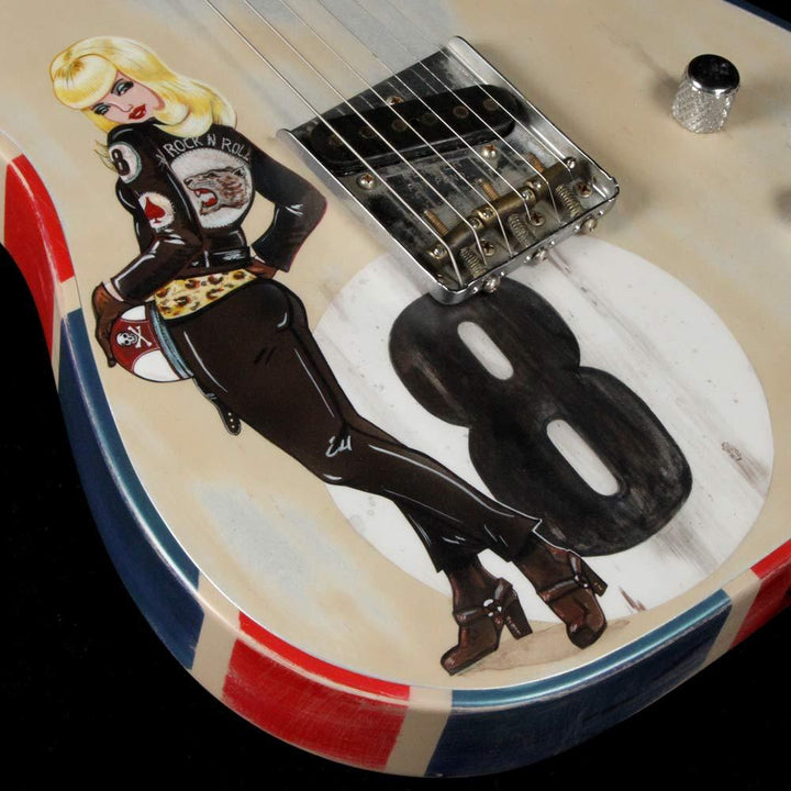 Fender Custom Shop Esquire Paul Waller Built 2009 NAMM Display Sara Ray Painted