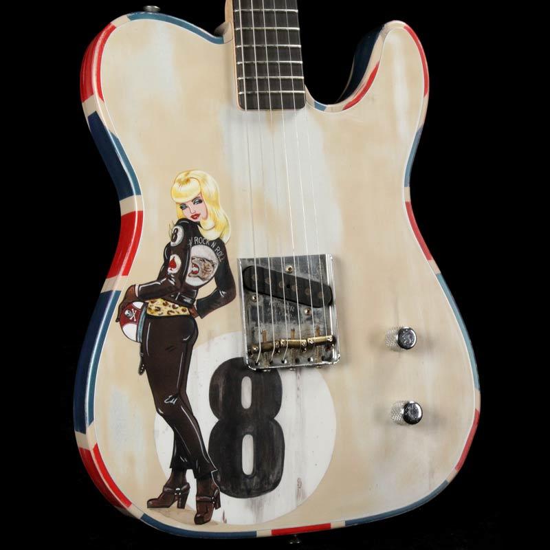 Fender Custom Shop Esquire Paul Waller Built 2009 NAMM Display Sara Ray Painted — 1