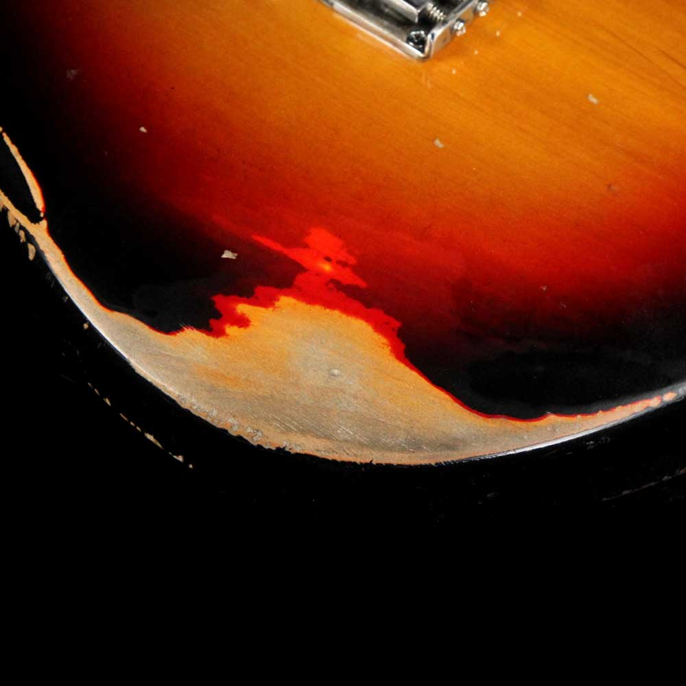 Wild Custom Guitars Wildmaster Foil Pickup Relic Sunburst — 7