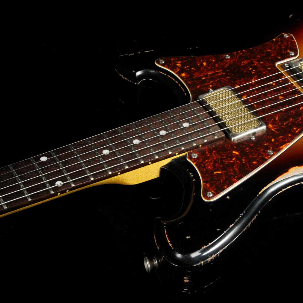 Wild Custom Guitars Wildmaster Foil Pickup Relic Sunburst — 8