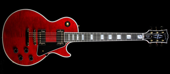 Used Gibson Custom Shop Les Paul Custom Electric Guitar Wine Red