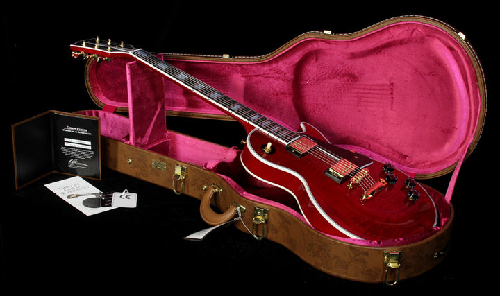 Used Gibson Custom Shop Les Paul Custom Electric Guitar Wine Red