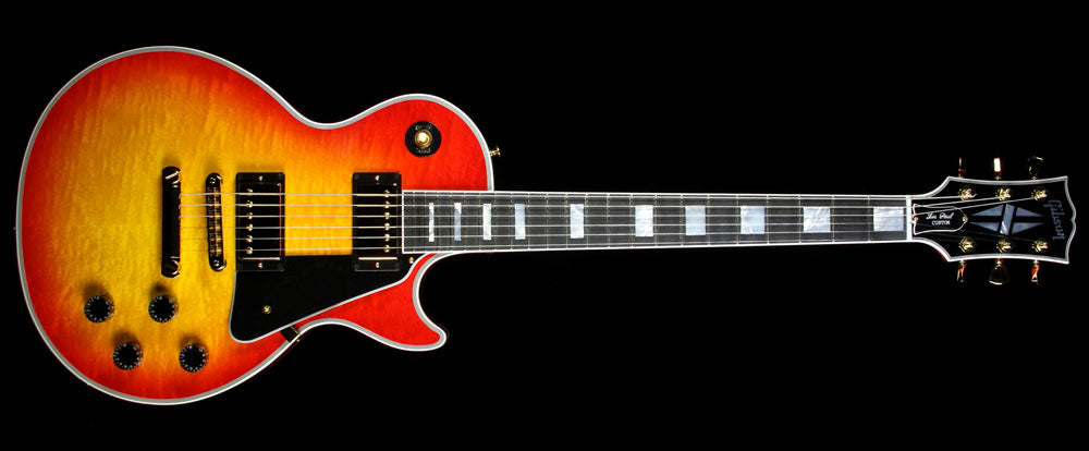 Used Gibson Custom Shop Les Paul Custom Electric Guitar Heritage Cherry Sunburst — 2