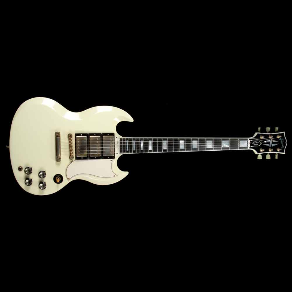 Gibson Custom Shop SG Les Paul Custom Reissue Aged White VOS — 2