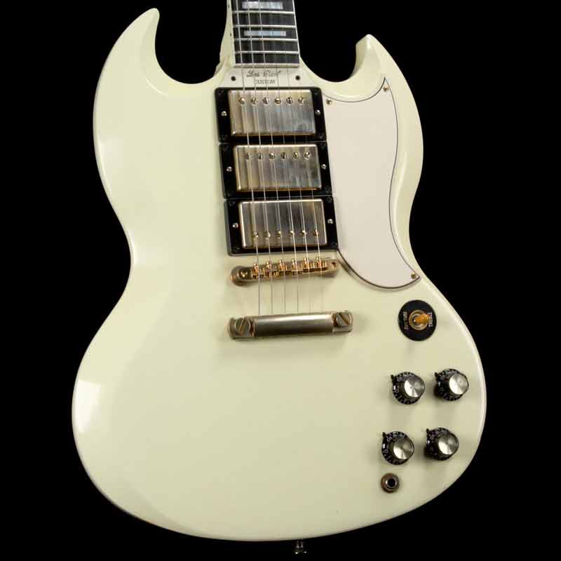 Gibson Custom Shop SG Les Paul Custom Reissue Aged White VOS — 1