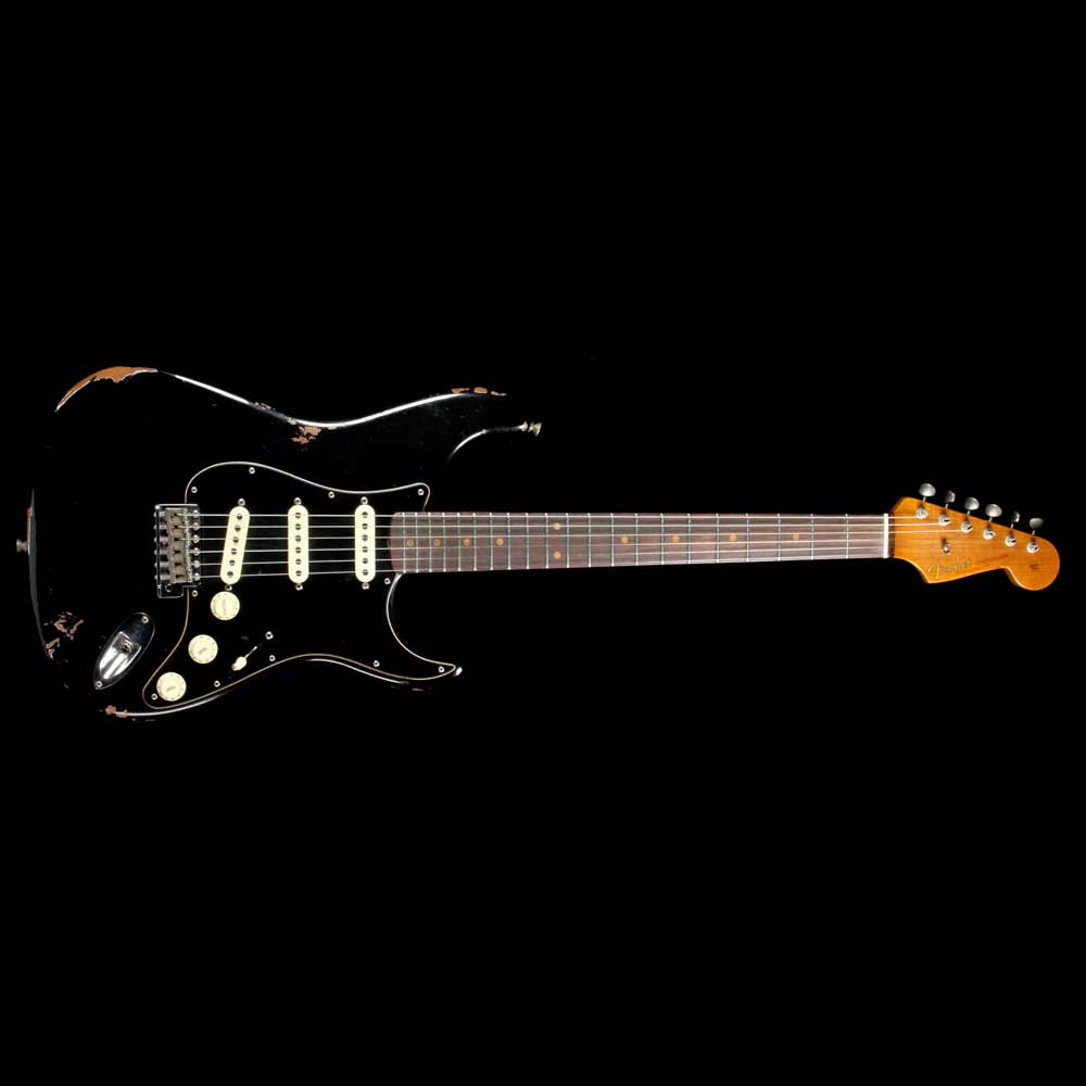 Fender Custom Shop Dual Mag Stratocaster Relic Black 2017 — 2