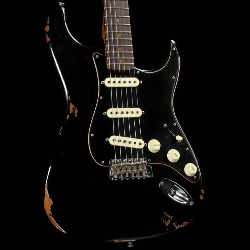 Fender Custom Shop Dual Mag Stratocaster Relic Black 2017 — 1