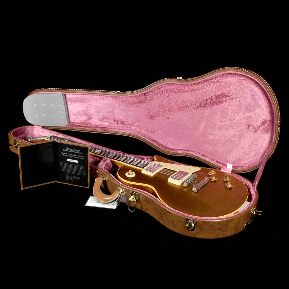 Gibson Custom Shop 1957 Les Paul Reissue Double Gold Top Brazilian Rosewood Fingerboard — 9