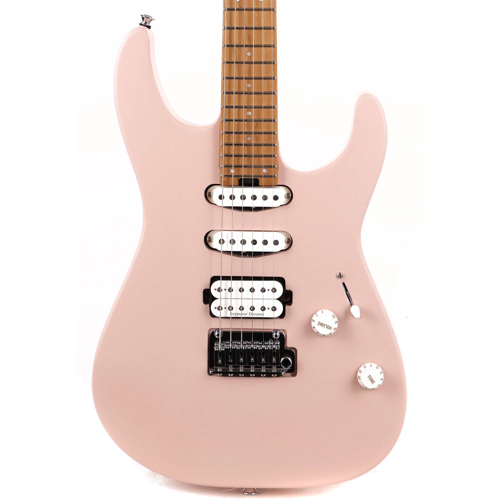 Charvel Pro-Mod DK24 HSS 2PT CM Satin Shell Pink | The Music Zoo