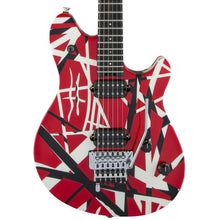 EVH Wolfgang Special Striped Red with Black and White Stripes