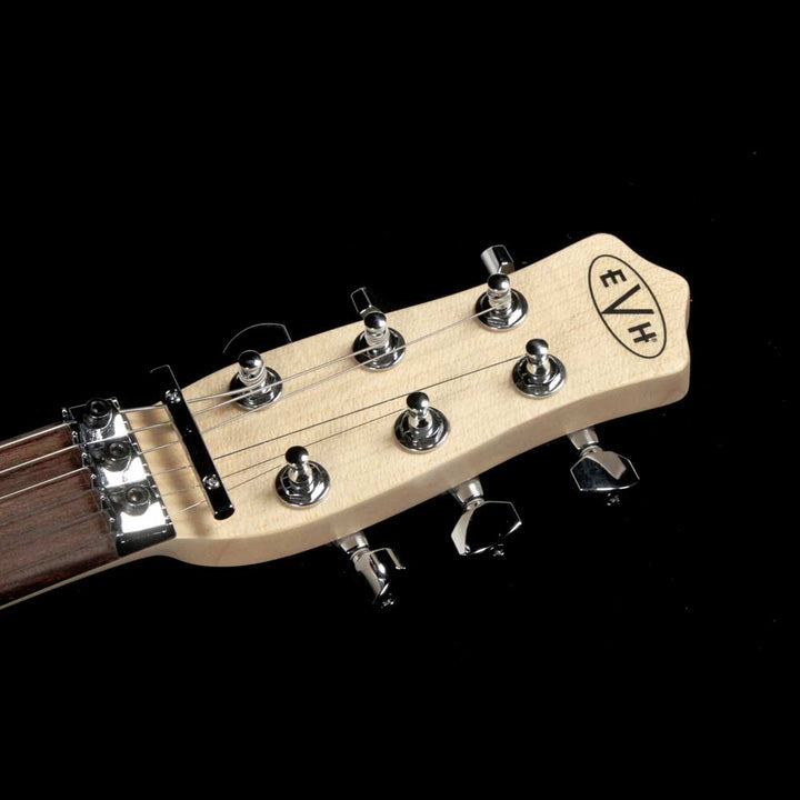 EVH Striped Series Star Electric Guitar Black and White Stripes