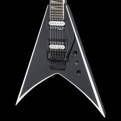 Jackson JS Series King V JS32 Black with White Bevels | The Music Zoo