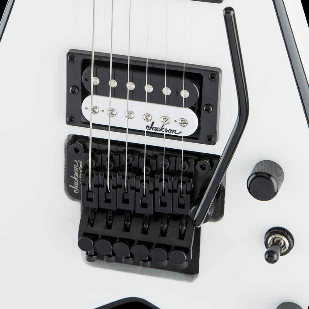 Jackson JS Series King V JS32 White with Black Bevels | The Music Zoo Jackson JS Series King V JS32 White with Black Bevels | The Music Zoo